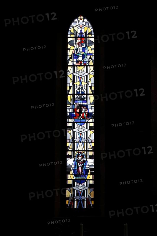 Stained glass window in the choir of St. Church, St. Church, St., St., Saint