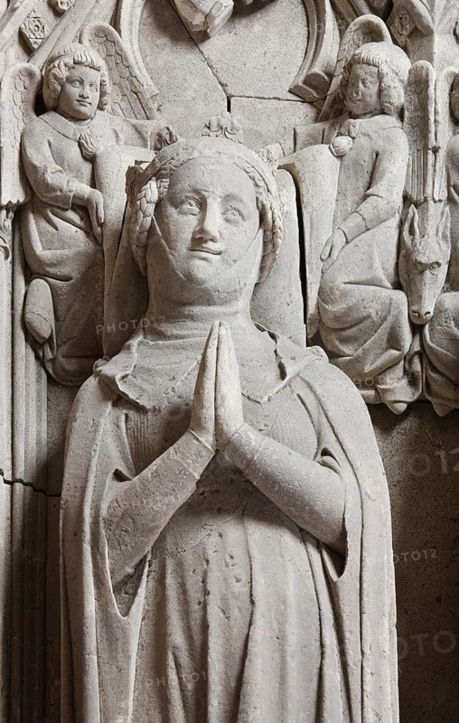 Prince's tomb, double tomb for Count Arnold of Cleves (1117 - 1142) and his wife Ida of Brabant, early 14th century, detail, St., St., Saint