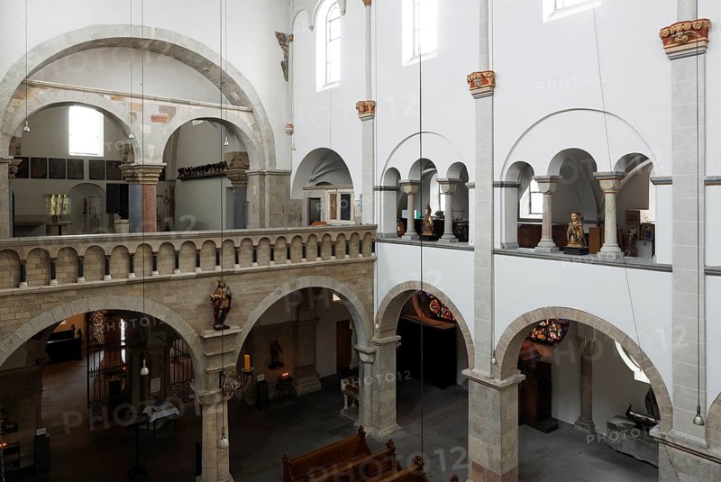 View from the south gallery to the north-west to the west gallery, St., Sankt, Saint