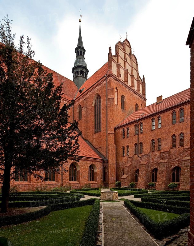 Former Cistercian church, cloister courtyard with a view of the south transept from the south-west, St., Sankt, Saint