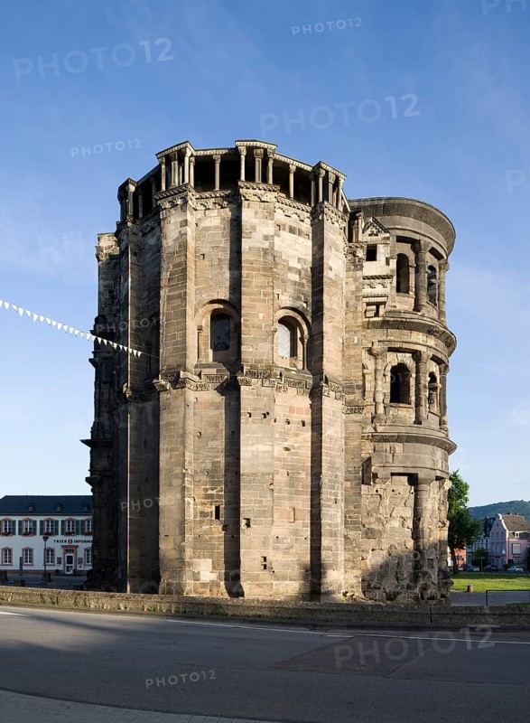 East side with apse of the double church of the medieval Simeonstift, 11th century, St., Sankt, Saint