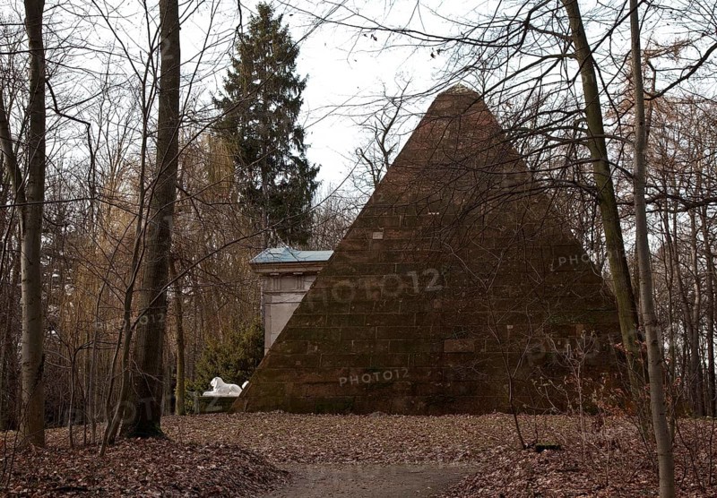 Machern b Leipzig Castle Park Pyramid 58708 Built in 1792, intended as a mausoleum but never used