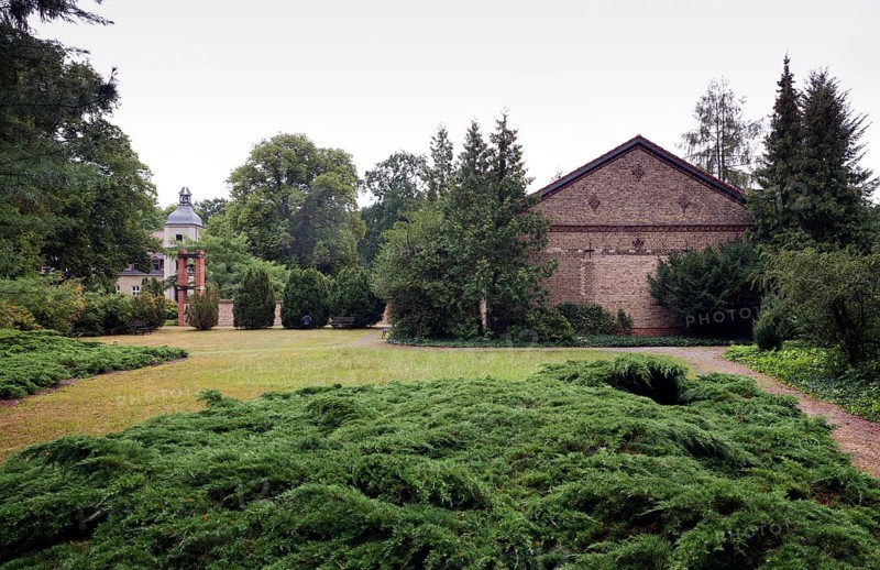 Alexanderdorf, St Gertrud Abbey, church and main building of the monastery