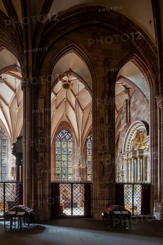 Strasbourg Cathedral, Cathédrale Notre-Dame de Strasbourg, view into the Laurentius Chapel