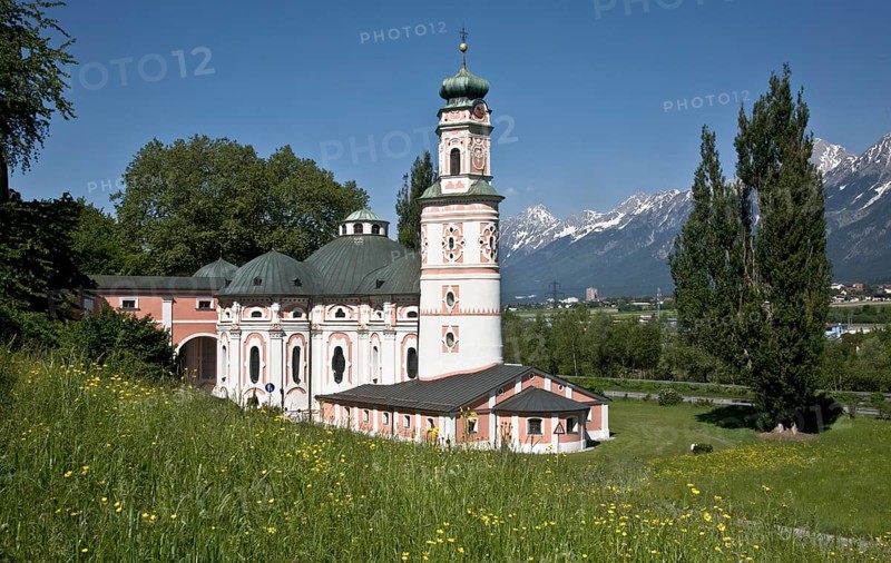 Österr Volders b Innsbruck Karlskirche v SO. Monastery church of the Servite Order