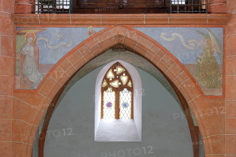 Annunciation in the west gallery of the Church of St., Church of St., St., St., Saint