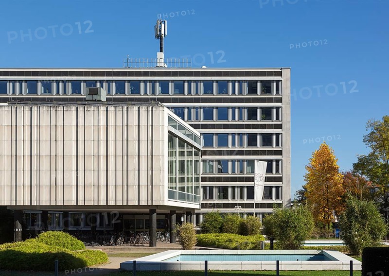 Allianzbauten am Tulpenfeld, built 1964-1969 by Hanns Dustmann, Press Centre of the German Bundestag, Hall of the Federal Press Conference