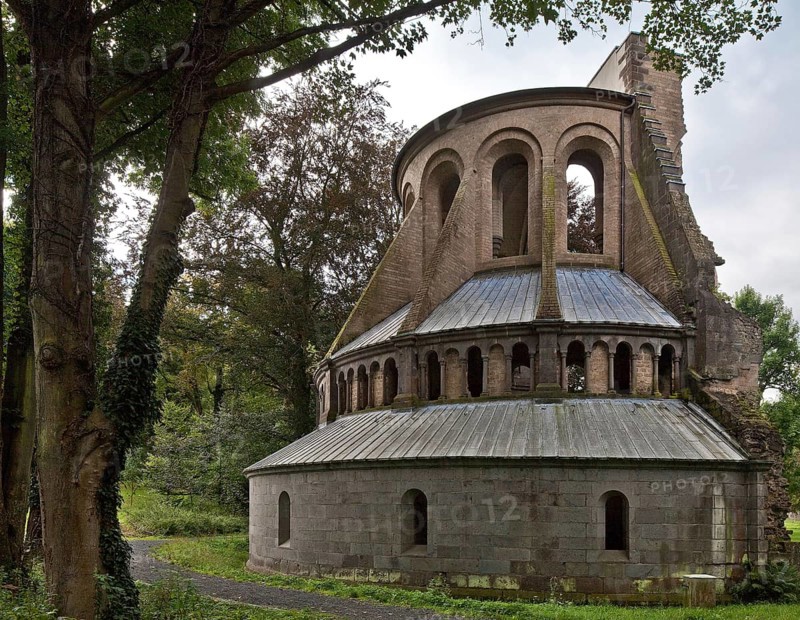 Heisterbach, monastery ruins Ruins of the abbey church Built 1202-37 View from north-east 1803-33 Demolished except for the apse, St., Sankt, Saint