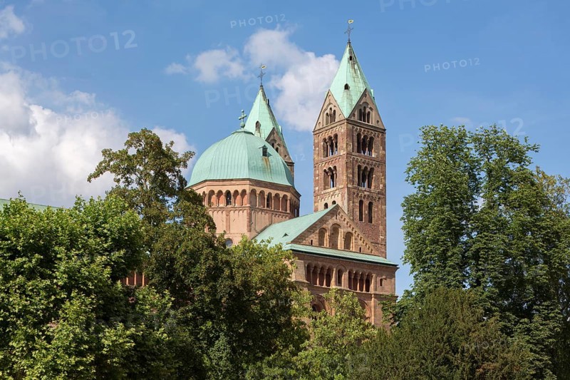 Speyer, Cathedral Church of St Mary and St Stephen, Speyer Cathedral, Imperial Cathedral, view from south-west to transept and crossing