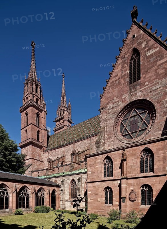 View from south-east from the large cloister, St., Sankt, Saint