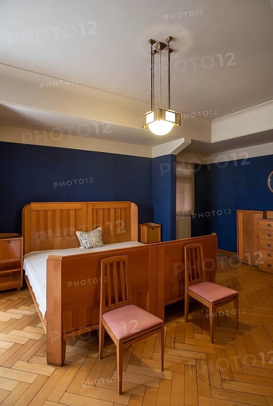 Hagen, Hohenhof (Villa Osthaus), built between 1906 and 1908 by Henry van de Velde for the art collector and patron Karl Ernst Osthaus, bedroom
