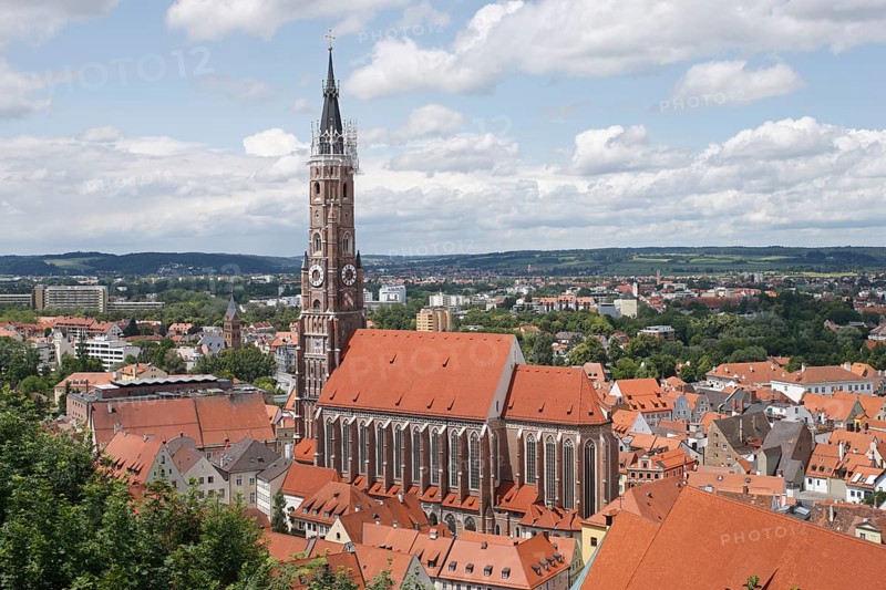 View from Trausnitz Castle, St., Sankt, Saint