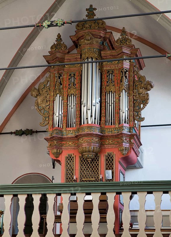 Pilgrimage church, view to the west with Klais organ, St., Sankt, Saint