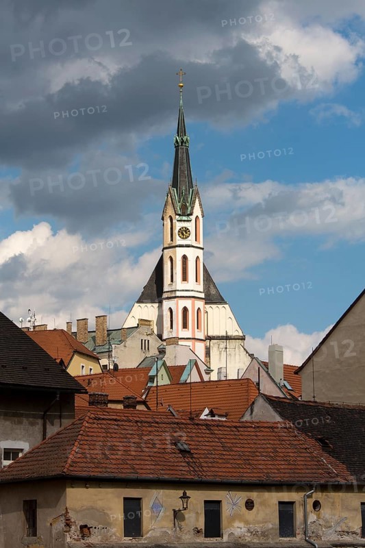 St. Veit, view from the west over the roofs of the old town, St., Sankt, Saint