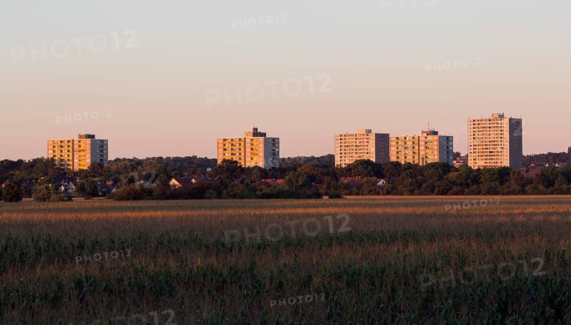 Erftstadt, view of the tower blocks in Liblar