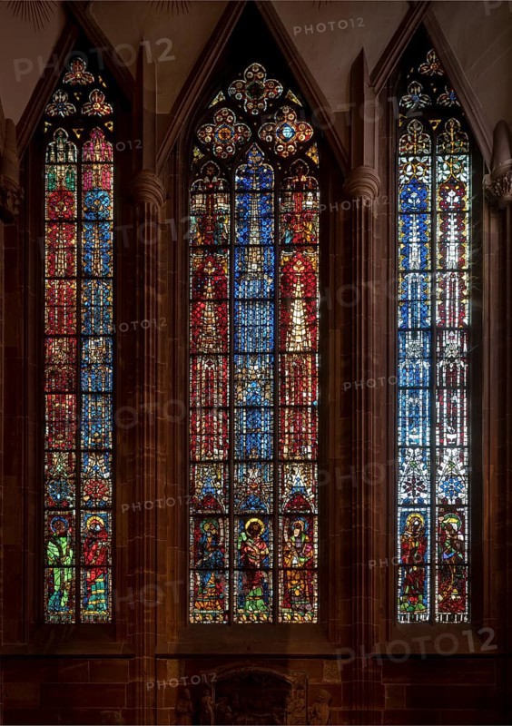 Strasbourg Cathedral, Cathédrale Notre-Dame de Strasbourg, window of St Catherine's Chapel