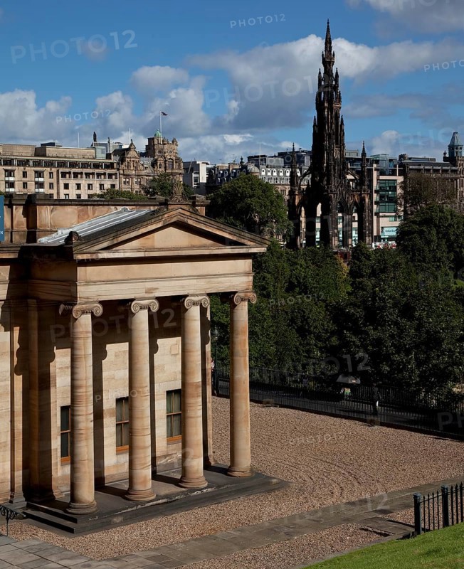 GB Edinburgh National Gallery of Scotland u Scott Monument 56426