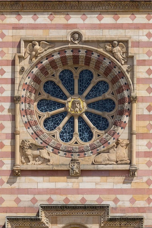 Speyer, Cathedral Church of St Mary and St Stephen, Speyer Cathedral, Imperial Cathedral, round window in the west façade