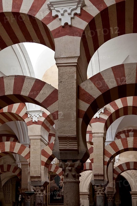 Mezquita-Catedral de Córdoba, interior, detail with superimposed arches, St., Saint, Saint