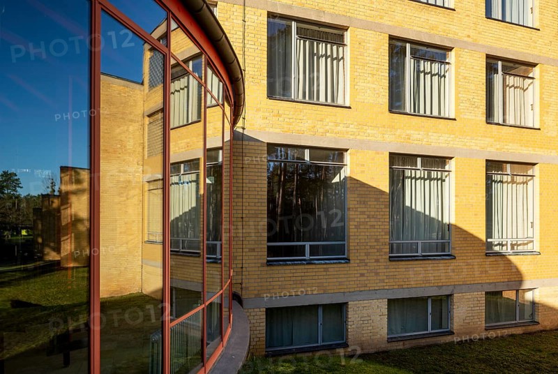 Bernau, Federal School of the General German Trade Union Federation, built 1928-1930 by Hannes Meyer and Hans Wittwer. Residential wing and dining hall