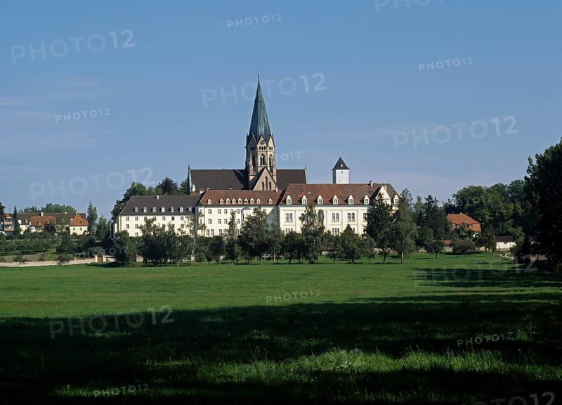 Sankt Ottilien, monastery on the site of the former Hofmarkschloss Emming. Built in 1892 in neo-Gothic style. Church of St., Church of St., St., St., Saint