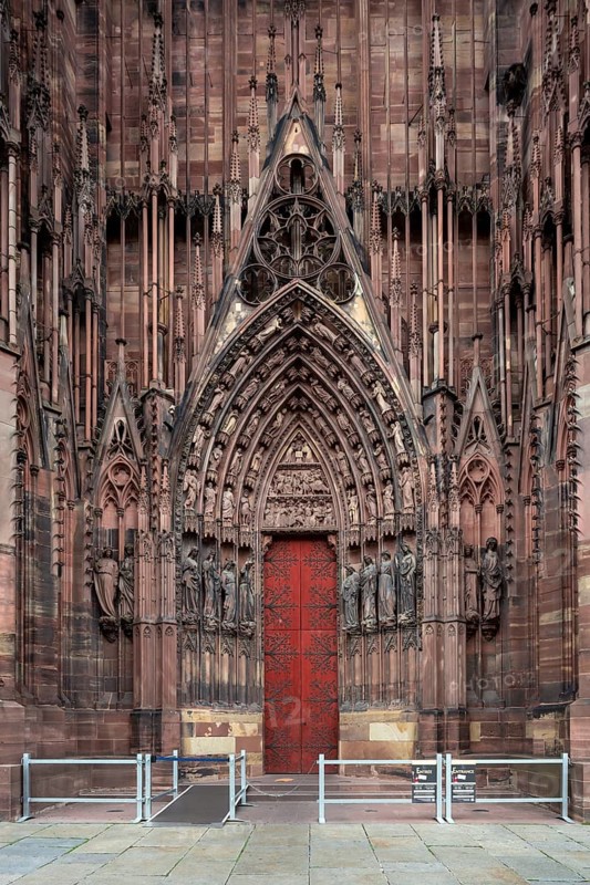 Strasbourg Cathedral, Cathédrale Notre-Dame de Strasbourg, west façade, north portal