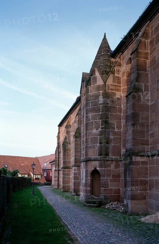 The north side of the Liebfrauenmünster with stair tower, St., Sankt, Saint