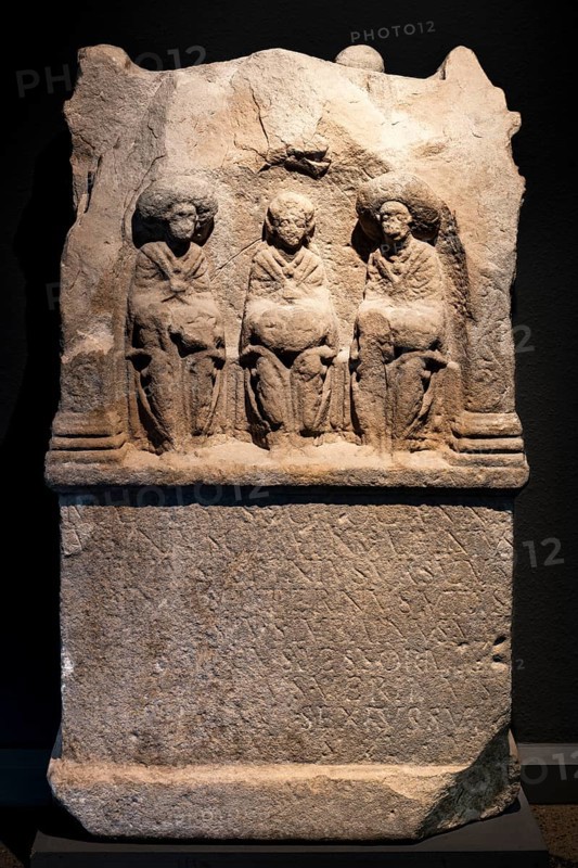 Krefeld, Museum Burg Linn, Archaeological Museum, Roman memorial stone