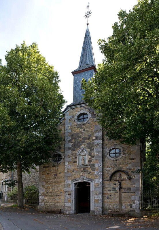 Quarry stone chapel on the foundations of a chapel from 1718, built by Abbot Ludwig von Sickingen, St., Saint, Saint