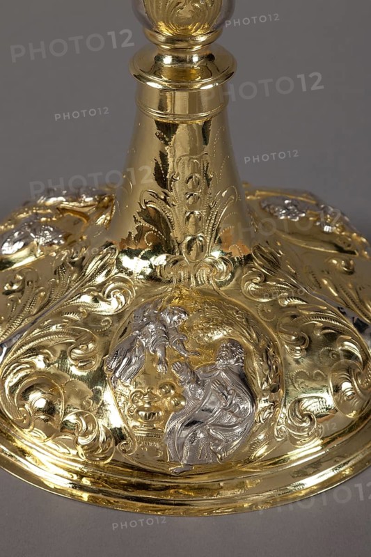 Chalice, detail, Goldsmith's art and textile art from the 16th to the 20th century, St., Sankt, Saint