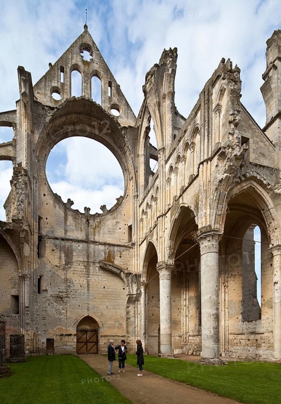 Cistercian church consecrated in 1227, interior with west gable and remains of the north aisle, St., Sankt, Saint