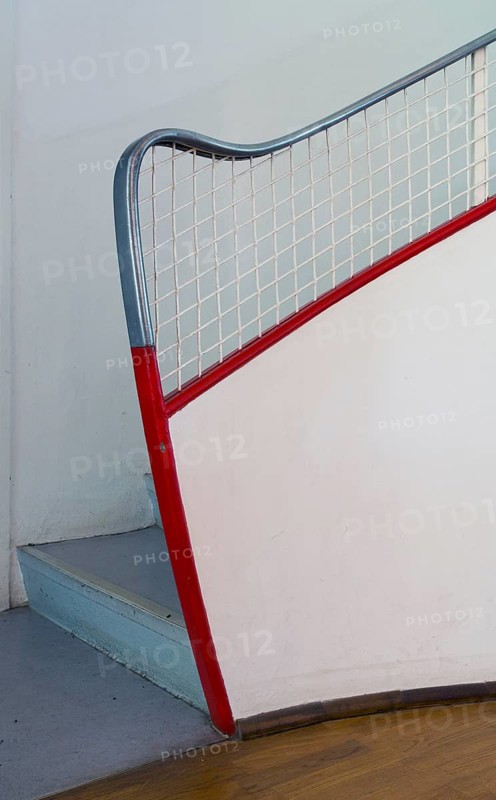 In GDR times House of Pioneers, now Scharoun House, condition after refurbishment in 2012, stairs to the upper floor