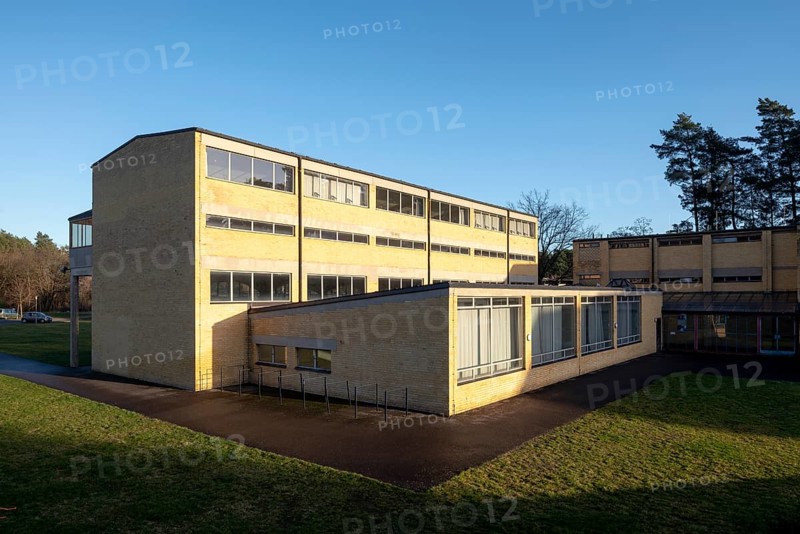 Bernau, federal school of the General German Trade Union Federation, built 1928-1930 by Hannes Meyer and Hans Wittwer. Sports hall, three classrooms above