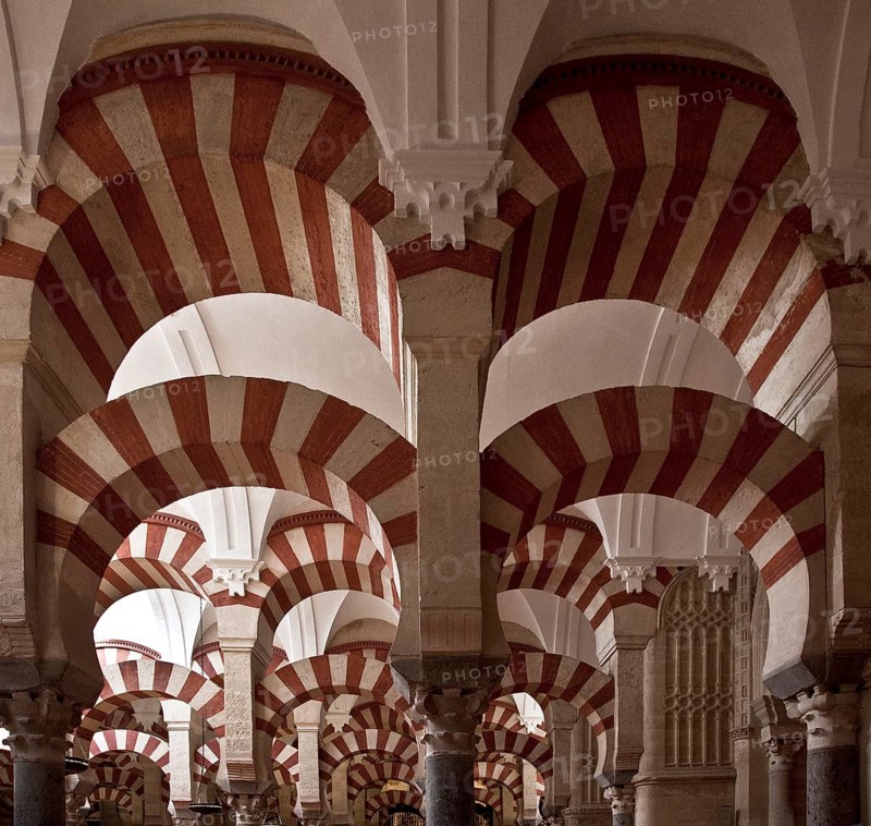 Mezquita-Catedral de Córdoba, interior, detail with superimposed arches, St., Saint, Saint