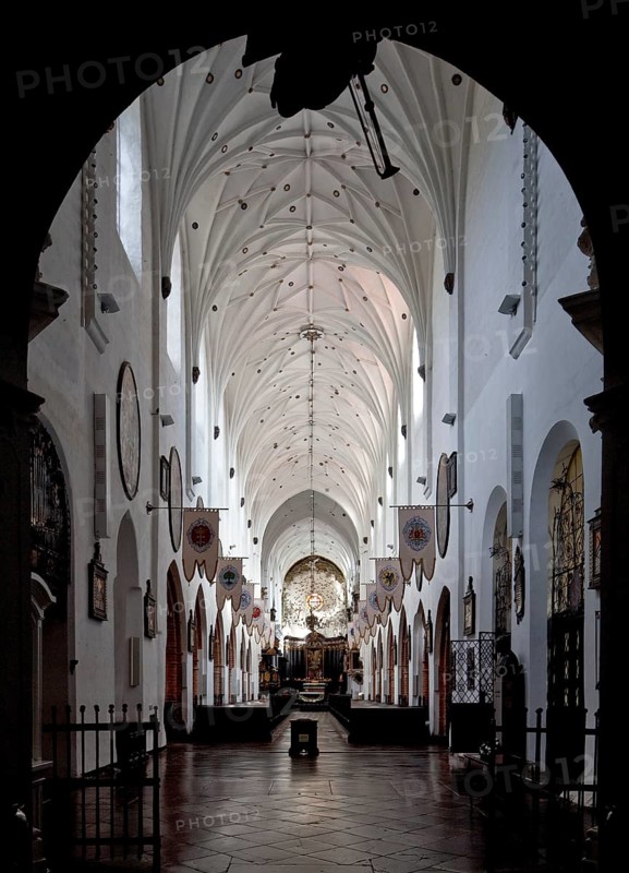 Monastery church inside facing east, St., Sankt, Saint