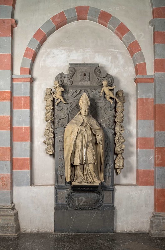 Brauweiler near Pulheim, St Nicholas Abbey Church, south transept, tomb of Abbot Matthias I Franken 1709-1722