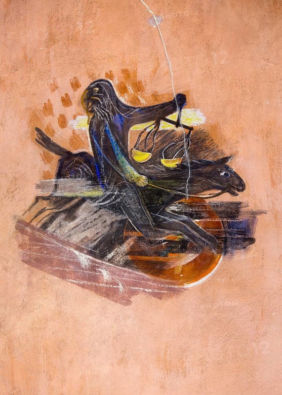 Frescoes by Peter Hecker, Apocalyptic Horseman, St., Saint, Saint
