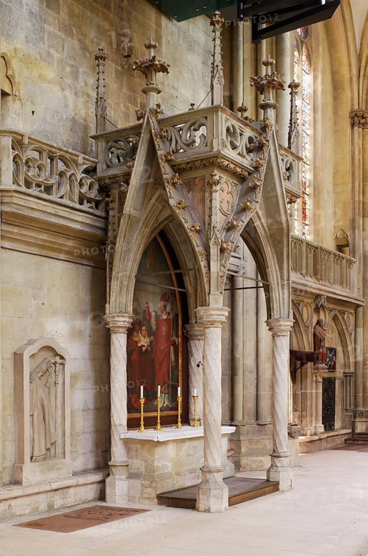 North aisle, Albertus Magnus altar from around 1473 by Konrad Roritzer, St., Sankt, Saint