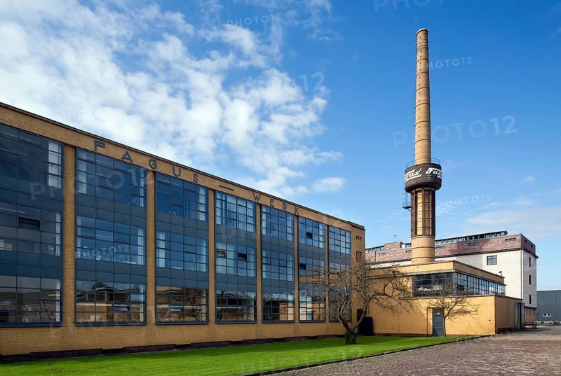 Built 1911-1915 by Walter Gropius and Adolf Meyer, main building, former boiler house and timber warehouse