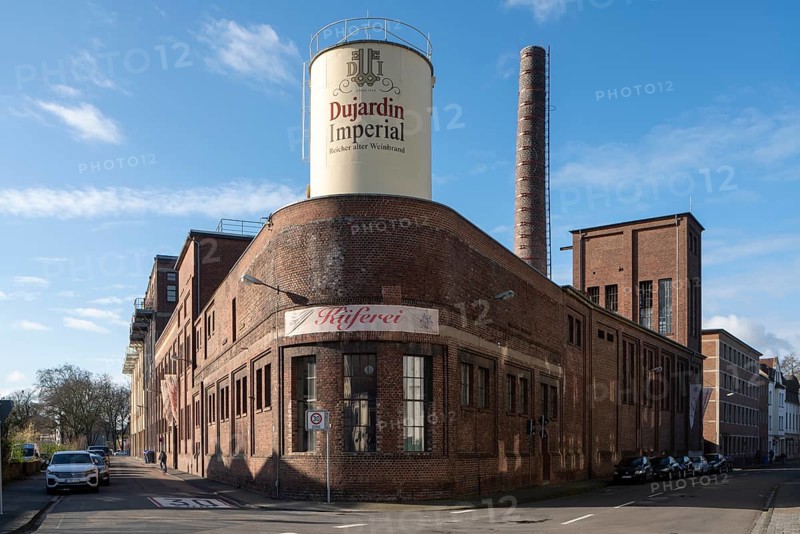Krefeld, Dujardin distillery in Ürdingen, built until 1930