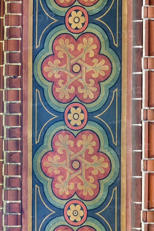 Berlin Prenzlauer Berg, Immanuelkirche, wall painting on a pillar