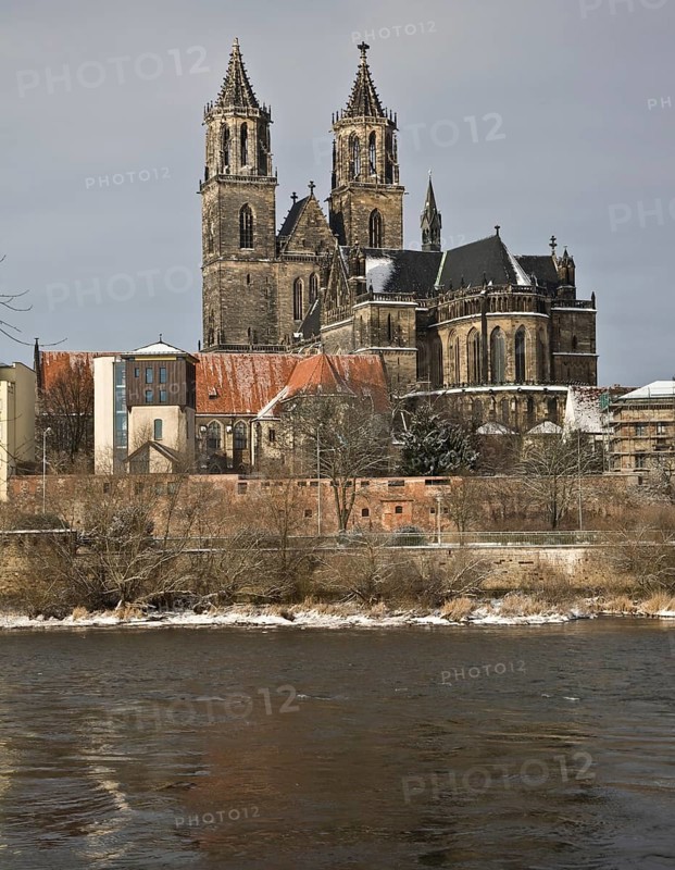 Choir from the south-east across the Elbe, St., Sankt, Saint