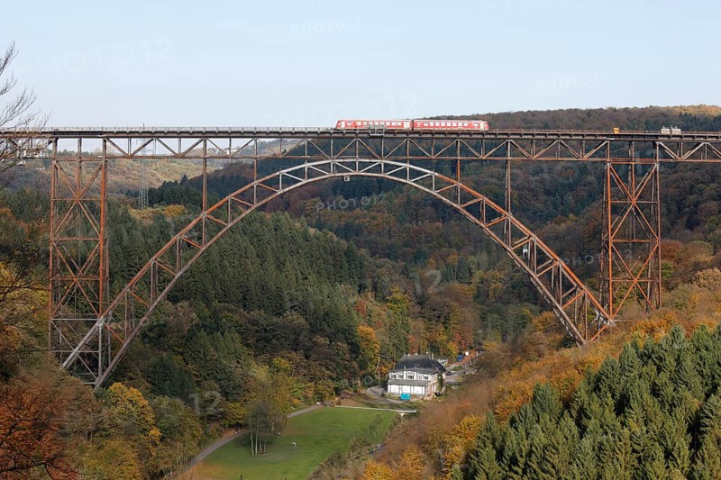 Germany's highest railway bridge 1893-1897, 107 metres high, 465 metres long