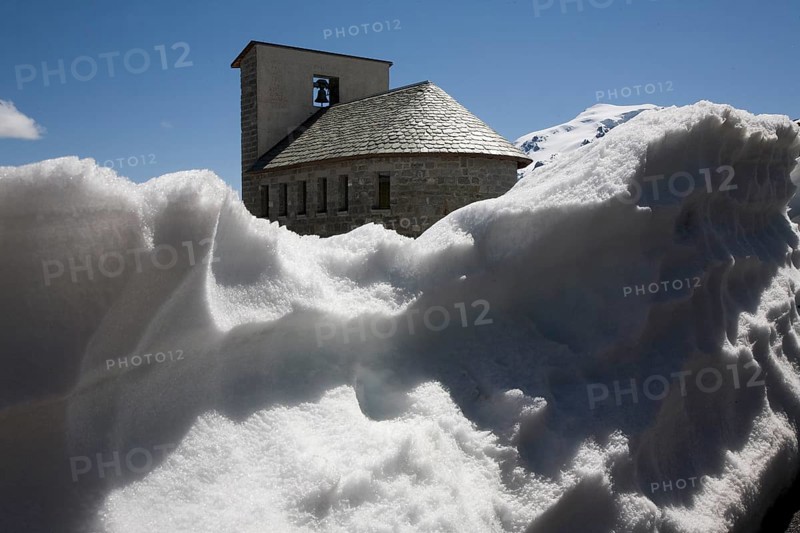 Italy S-Tyrol Stilfser Joch 2757m Chapel, St., Sankt, Saint