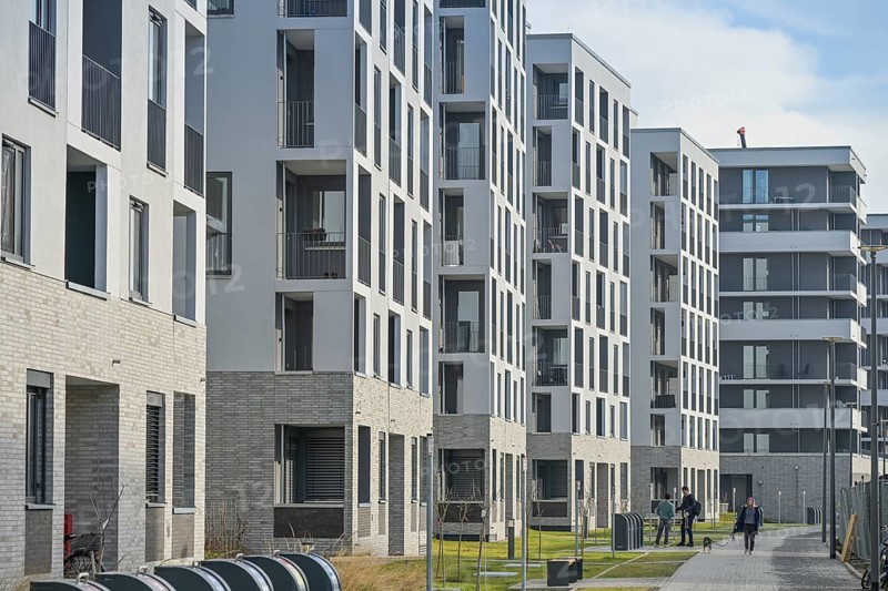New buildings, Lauterplatz, Friedenauer Höhe development area, Friedenau, Schöneberg, Berlin, Germany, Europe