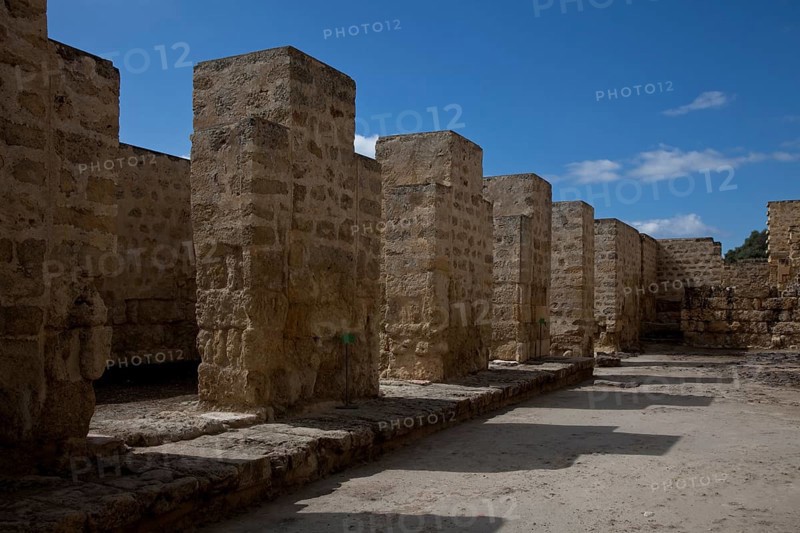 Medina Azahara, ruins of the palace city. Palace complex Court of the Pillars