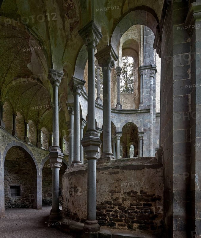 Heisterbach, monastery ruins Ruins of the abbey church Built 1202-37 Partial view View inside to the south 1803-33 Demolished except for the apse, St., Sankt, Saint