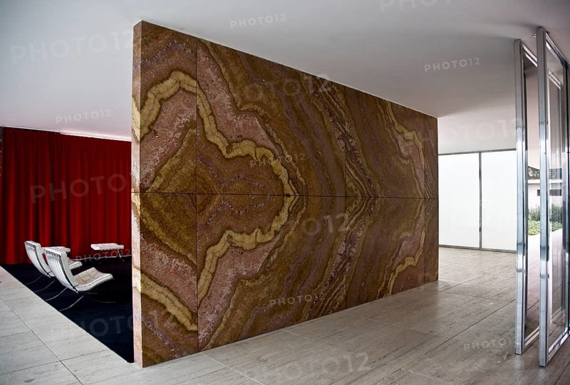 Barcelona Pavilion Pavilion of the 1929 World Exhibition, reconstruction 1983-1986, interior