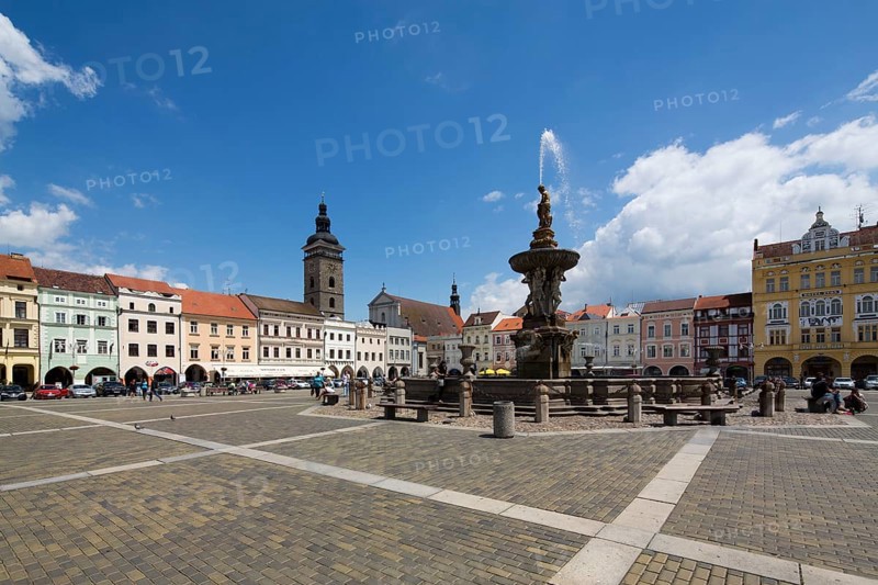 Ceske Budejowice, Budweis, market square, Premysla square, north-west corner