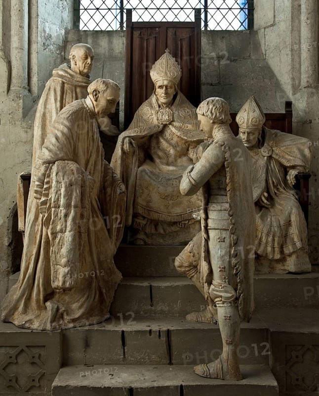 Sculpture group THE REHABILITATION OF JEANNE D' ARC, 1907-09 created by Emile Pinchon, St., Saint, Saint